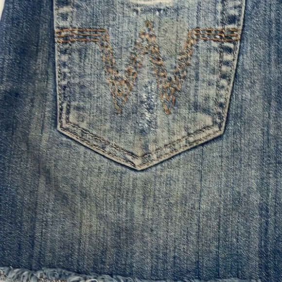 Wanama size 26 women’s Blue Denim Mini Skirt - some STAINING on behind - Picture 12 of 15